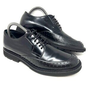 Tod’s Men’s F12 Scarpa Allacciata Uomo Dress Shoe Sz 6 Black Leather Made Italy